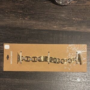 Gold Chain Link Women’s Watch Band - Unbranded
